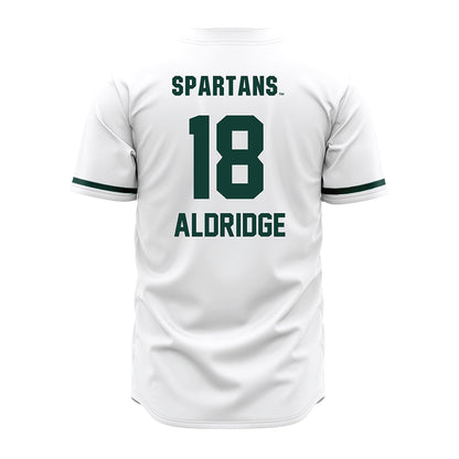 Michigan State - NCAA Baseball : Gunner Aldridge - White Jersey