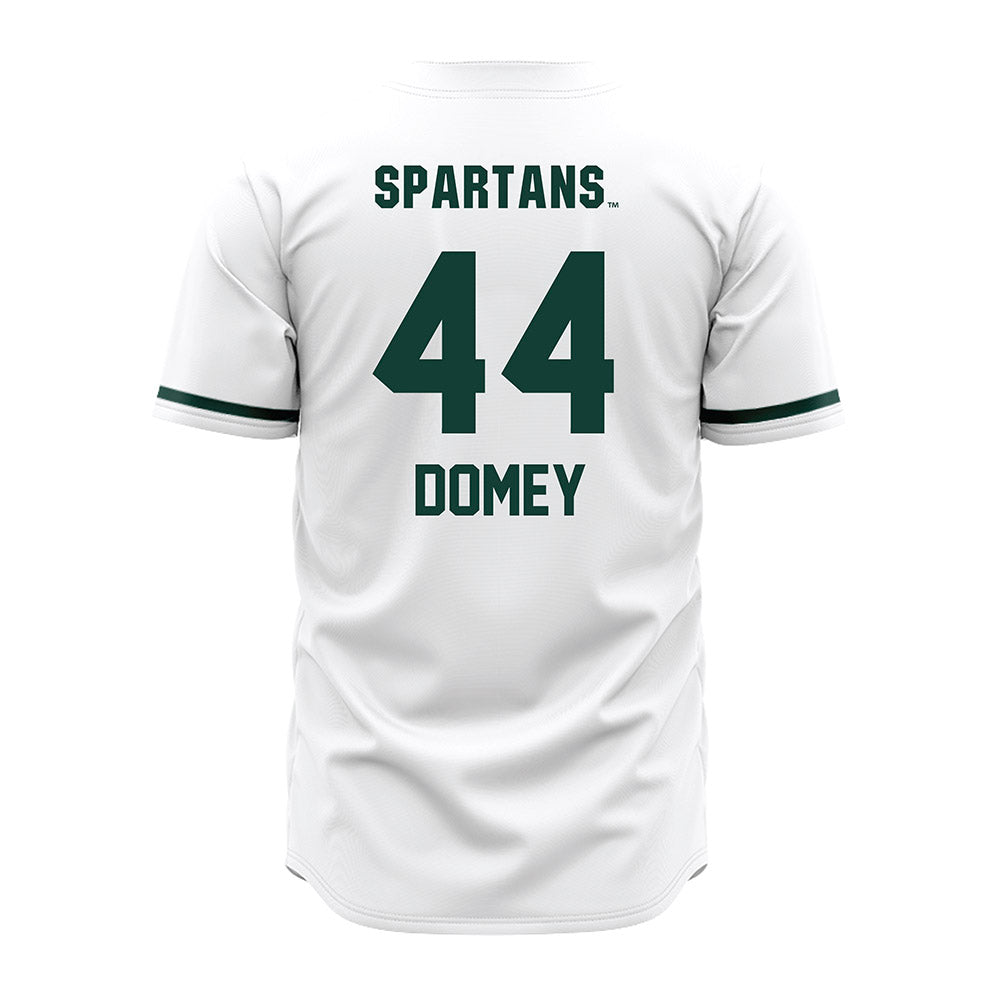 Michigan State - NCAA Baseball : Isaiah Domey - White Jersey-1