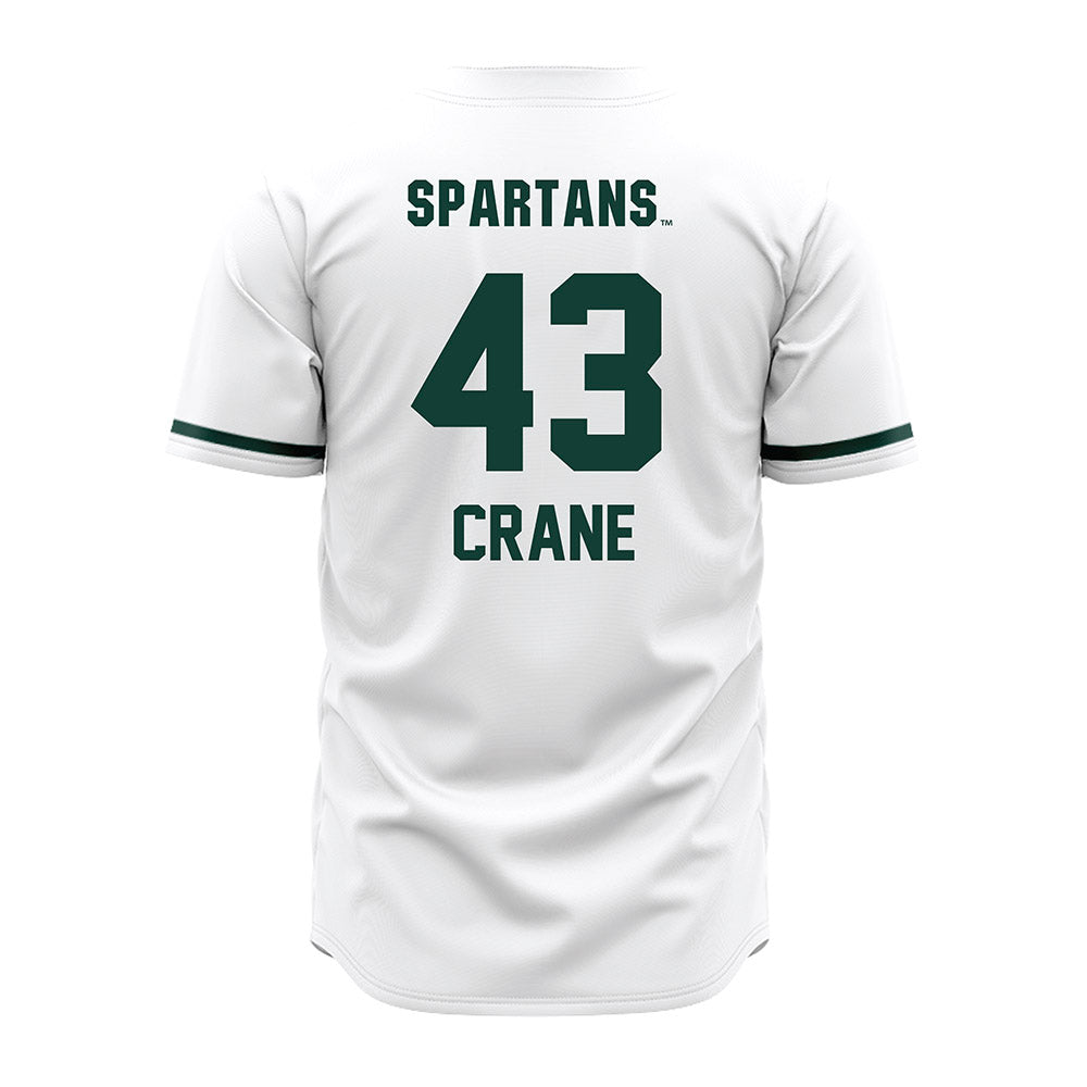 Michigan State - NCAA Baseball : Bobby Crane - White Jersey-1
