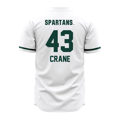 Michigan State - NCAA Baseball : Bobby Crane - White Jersey-1