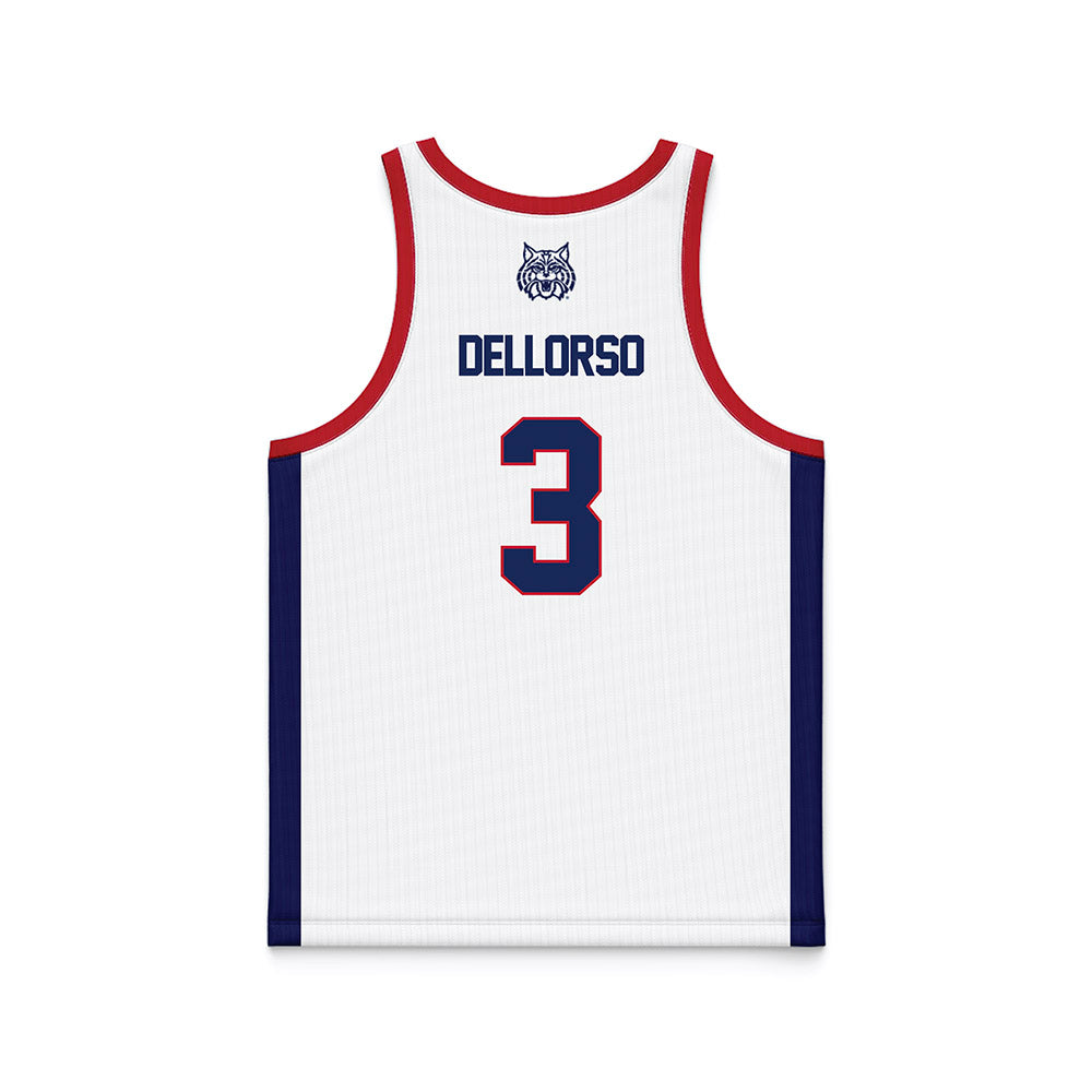 Arizona - NCAA Men's Basketball : Anthony DellOrso - White Basketball Jersey-1