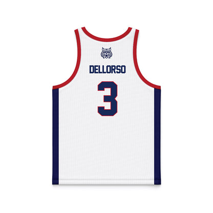 Arizona - NCAA Men's Basketball : Anthony DellOrso - White Basketball Jersey-1