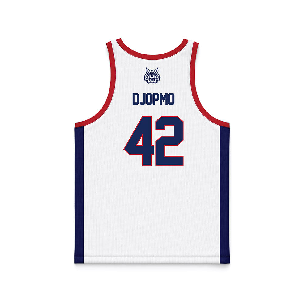 Arizona - NCAA Men's Basketball : Sven Djopmo - White Basketball Jersey-1