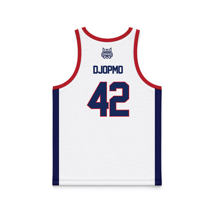 Arizona - NCAA Men's Basketball : Sven Djopmo - White Basketball Jersey-1