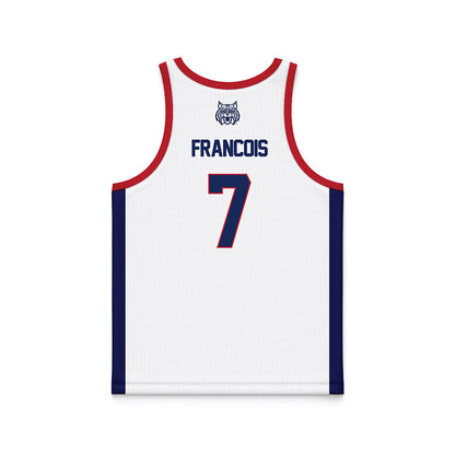 Arizona - NCAA Men's Basketball : Jackson Francois - White Basketball Jersey-1