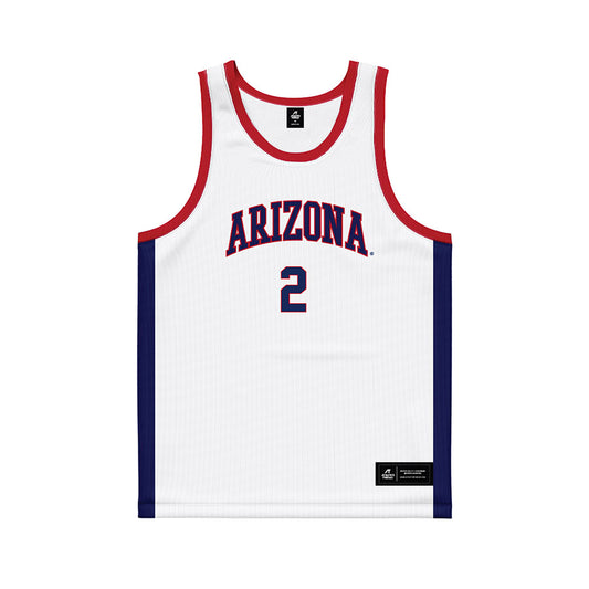  - NCAA Men's Basketball : Addison Arnold - White Basketball Jersey-0
