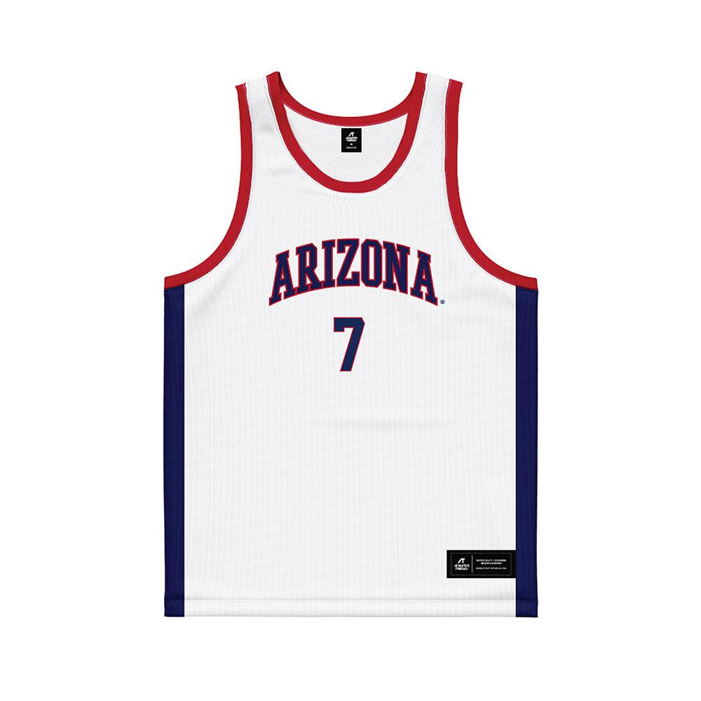 Arizona - NCAA Men's Basketball : Jackson Francois - White Basketball Jersey-0