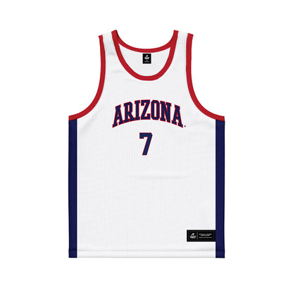 Arizona - NCAA Men's Basketball : Jackson Francois - White Basketball Jersey-0