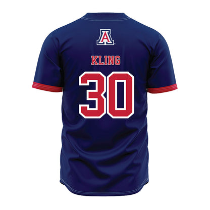 Arizona - NCAA Baseball : Corey Kling - Navy Jersey-1