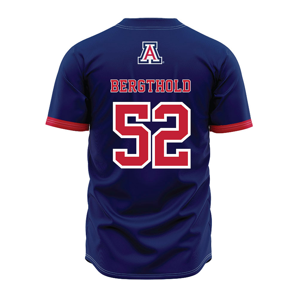 Arizona - NCAA Baseball : Kincaid Bergthold - Navy Jersey