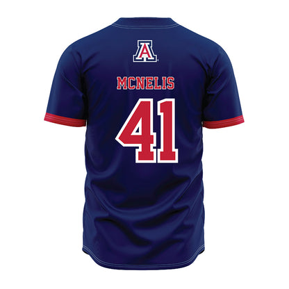 Arizona - NCAA Baseball : Chaz McNelis - Navy Jersey-1