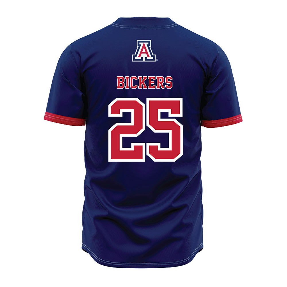 Arizona - NCAA Baseball : Tyler Bickers - Navy Jersey-1