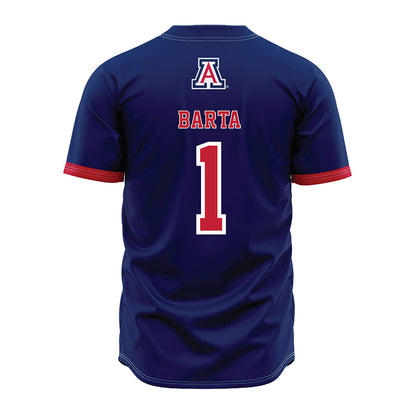 Arizona - NCAA Baseball : Sean Barta - Navy Jersey-1