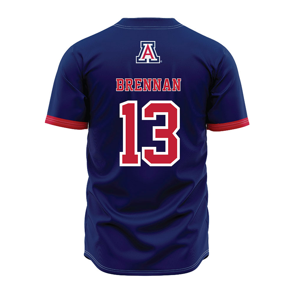 Arizona - NCAA Baseball : Cash Brennan - Navy Jersey-1