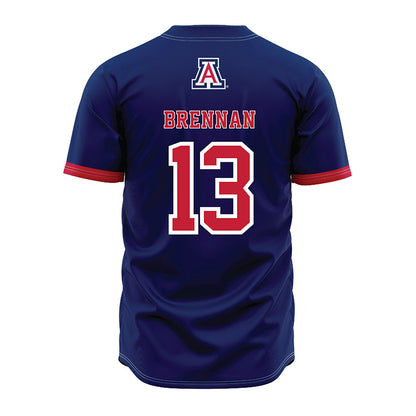 Arizona - NCAA Baseball : Cash Brennan - Navy Jersey-1