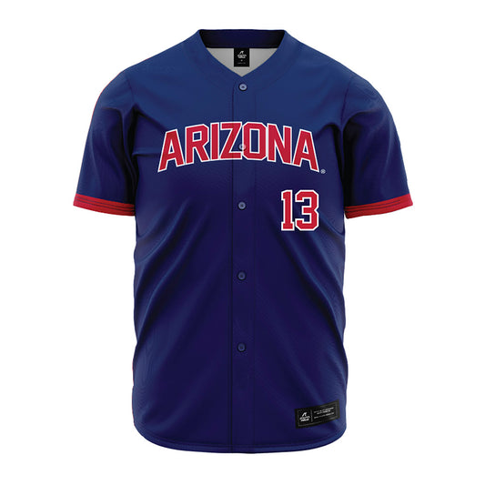 Arizona - NCAA Baseball : Cash Brennan - Navy Jersey-0