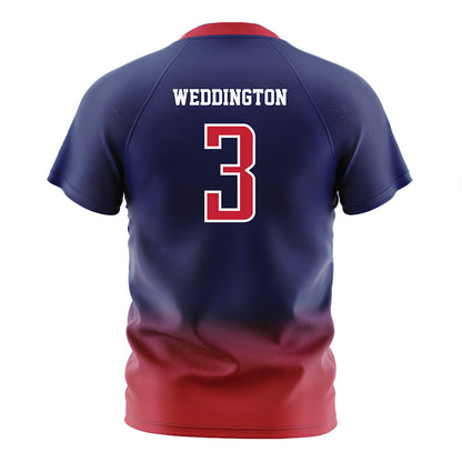 Arizona - NCAA Women's Soccer : Shanti Weddington - Navy Soccer Jersey