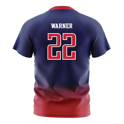Arizona - NCAA Women's Soccer : Amiya Warner - Navy Soccer Jersey-1