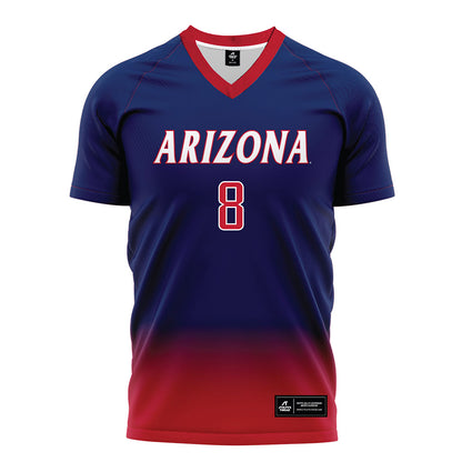 Arizona - NCAA Women's Soccer : Amanda Maynard - Navy Soccer Jersey-0