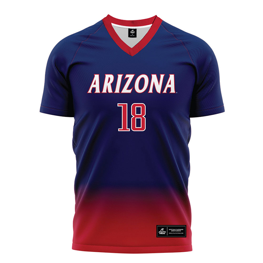 Arizona - NCAA Women's Soccer : Whitney Reinhardt - Navy Soccer Jersey-0