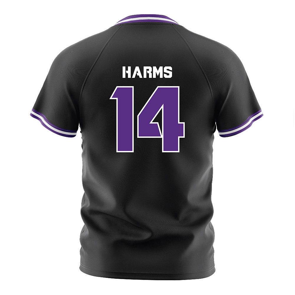 TCU - NCAA Women's Soccer : Hannah Harms - Black Soccer Jersey-1