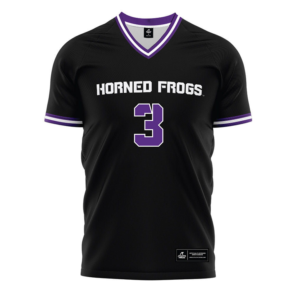 TCU - NCAA Women's Soccer : Peyton Nourse - Black Soccer Jersey-0