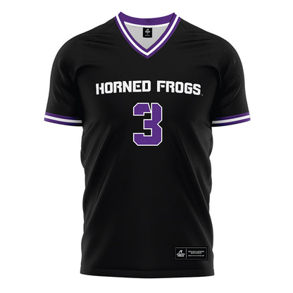 TCU - NCAA Women's Soccer : Peyton Nourse - Black Soccer Jersey-0