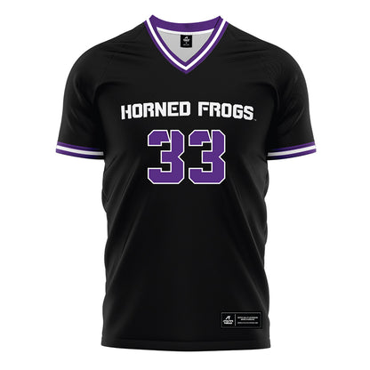 TCU - NCAA Women's Soccer : Grace Vest - Black Soccer Jersey-0