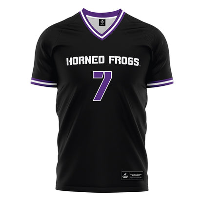 TCU - NCAA Women's Soccer : Addison DeJoseph - Black Soccer Jersey-0