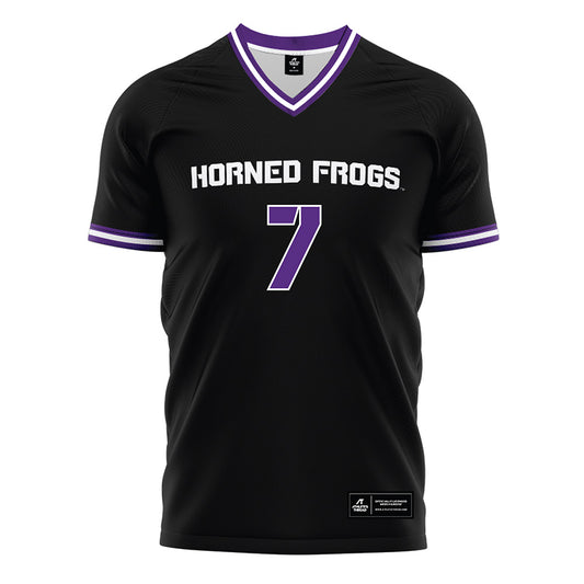 TCU - NCAA Women's Soccer : Addison DeJoseph - Black Soccer Jersey-0