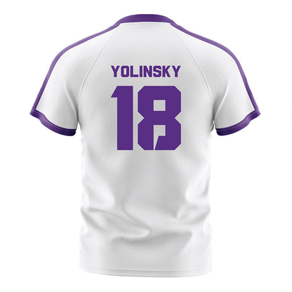 TCU - NCAA Women's Soccer : Emma Yolinsky - White Soccer Jersey-1