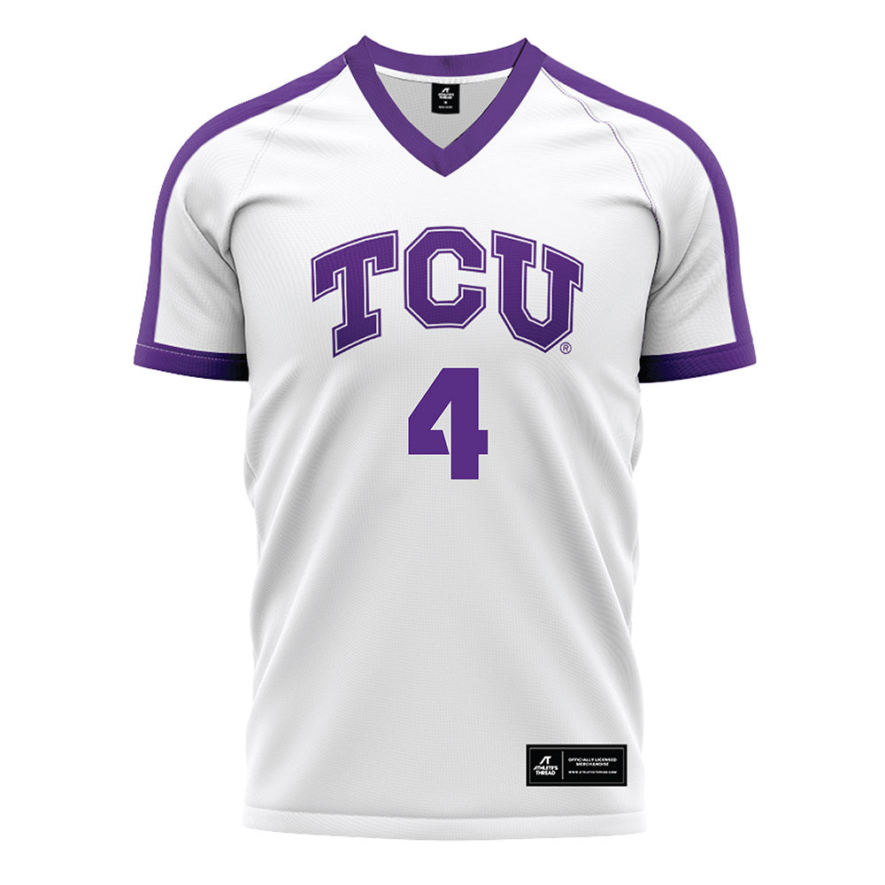 TCU - NCAA Women's Soccer : Zoe Cuneio - White Soccer Jersey-0