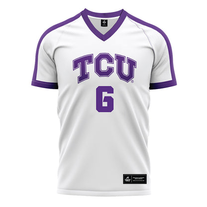 TCU - NCAA Women's Soccer : Kaela Martinez - White Soccer Jersey-0