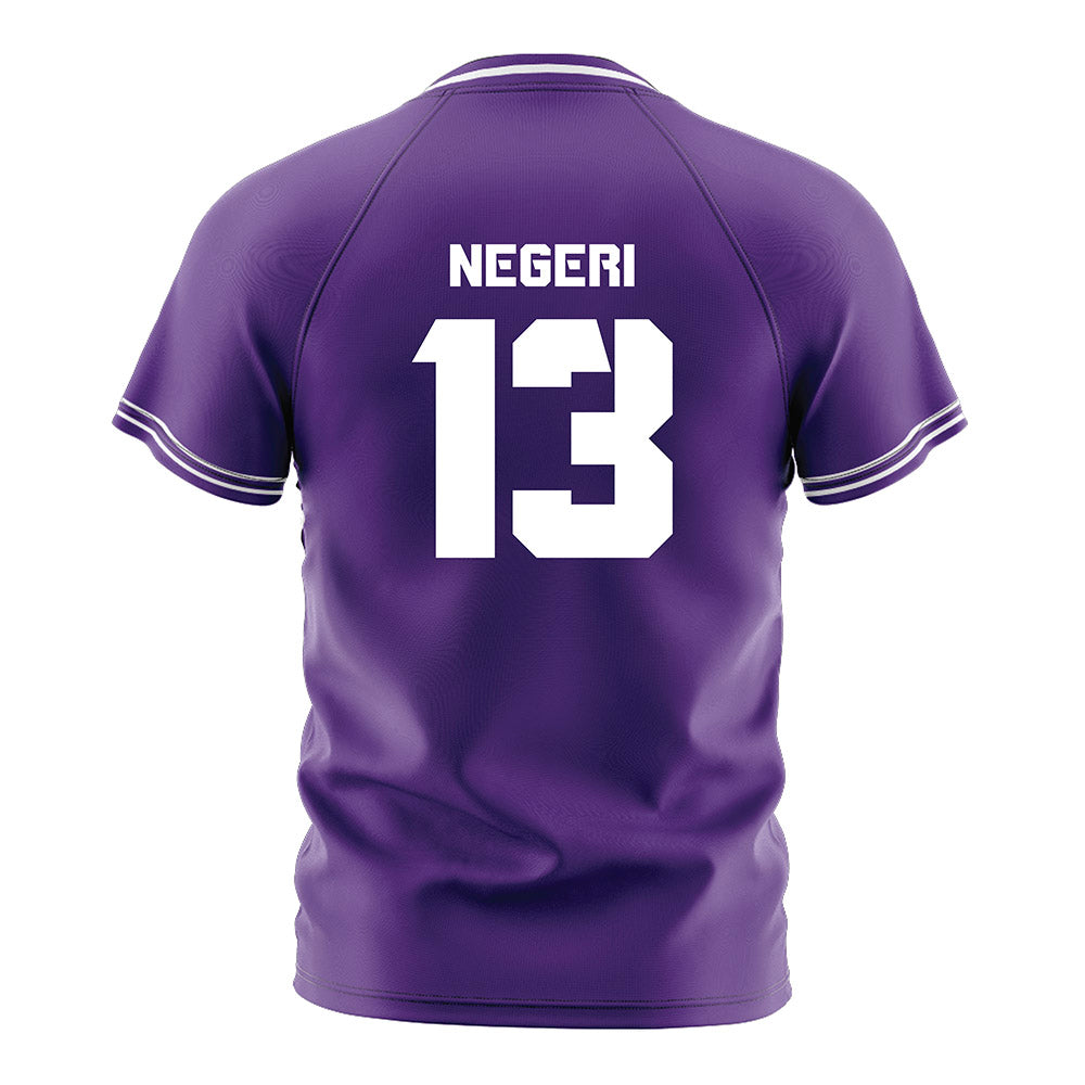 TCU - NCAA Women's Soccer : Leah Negeri - Purple Soccer Jersey-1