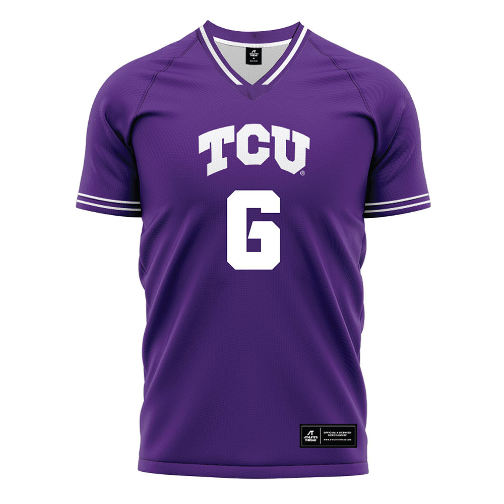 TCU - NCAA Women's Soccer : Kaela Martinez - Purple Soccer Jersey-0