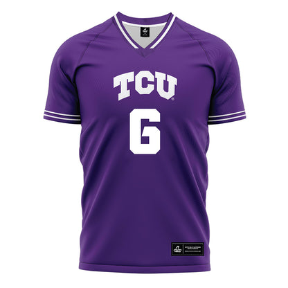 TCU - NCAA Women's Soccer : Kaela Martinez - Purple Soccer Jersey-0