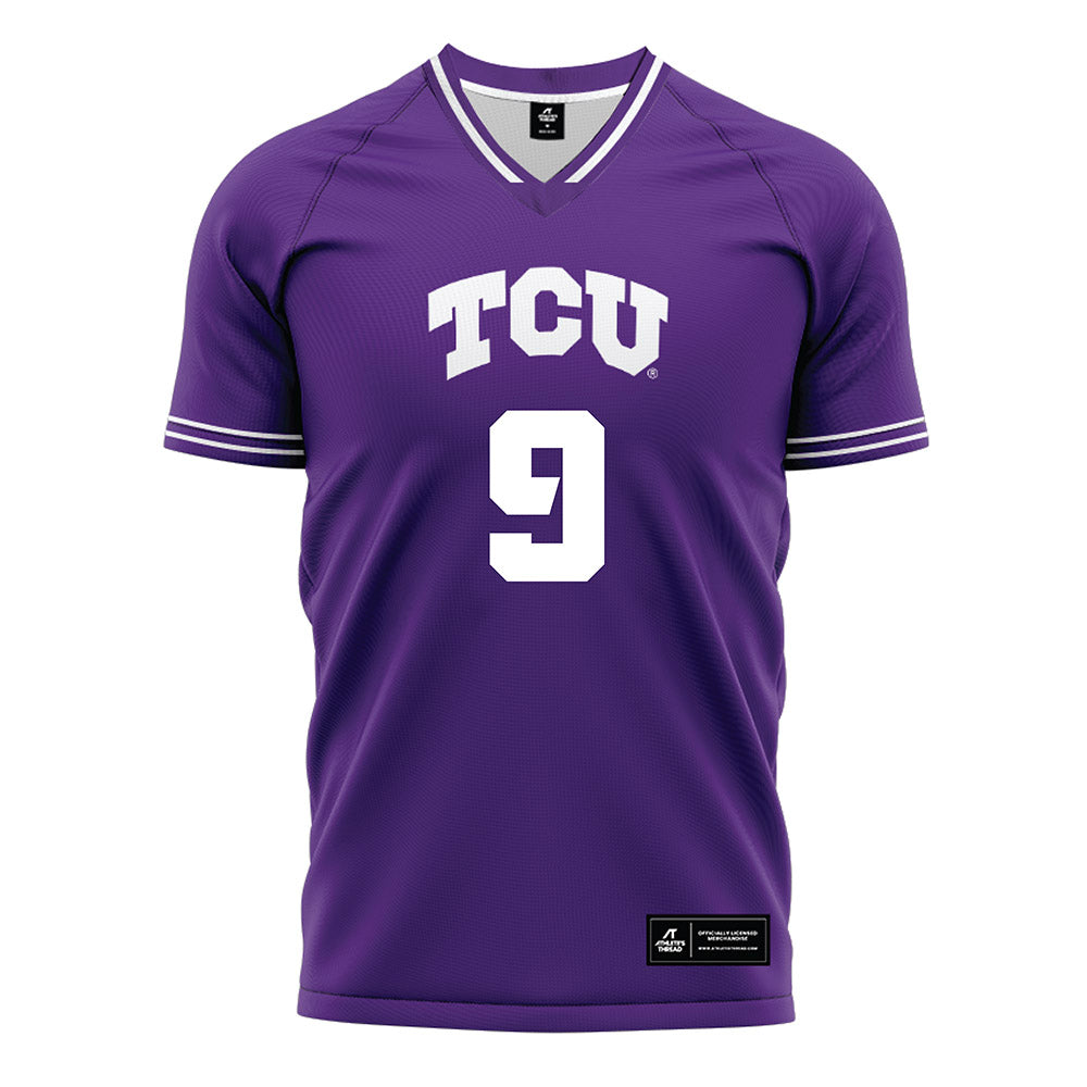 TCU - NCAA Women's Soccer : Alexa DeJoseph - Purple Soccer Jersey-0