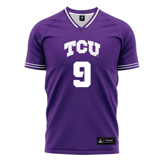 TCU - NCAA Women's Soccer : Alexa DeJoseph - Purple Soccer Jersey-0