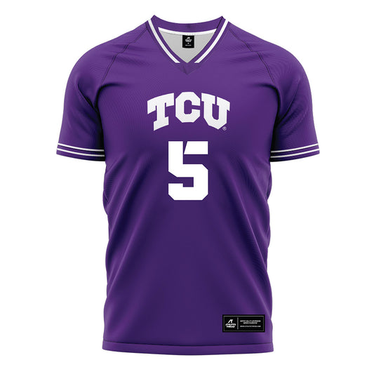 TCU - NCAA Women's Soccer : Betsi Salihi - Purple Soccer Jersey-0