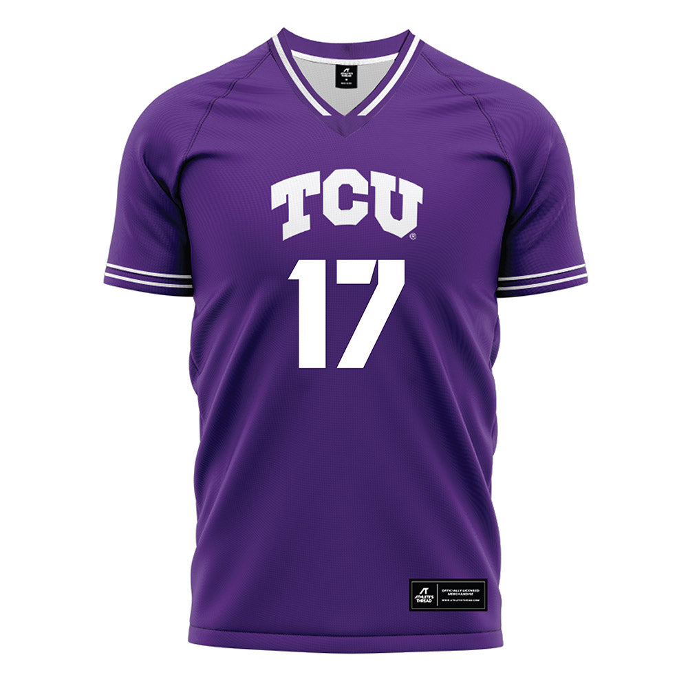 TCU - NCAA Women's Soccer : Cameron Patton - Purple Soccer Jersey-0