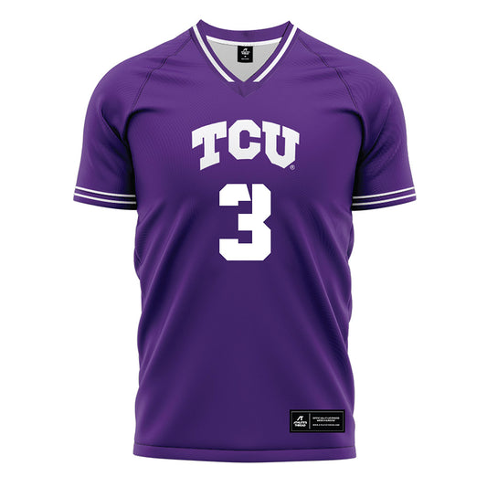 TCU - NCAA Women's Soccer : Peyton Nourse - Purple Soccer Jersey-0
