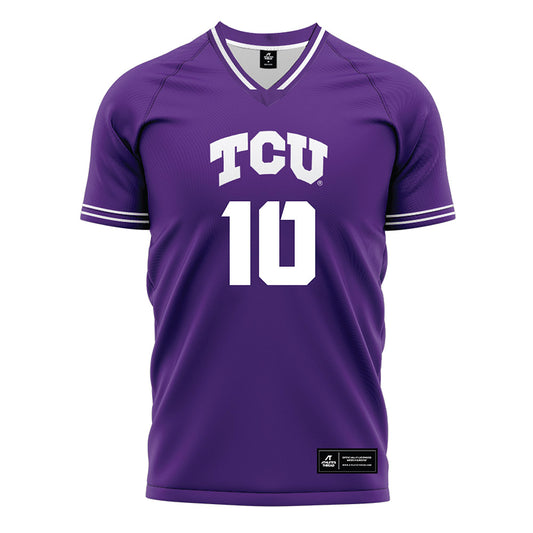 TCU - NCAA Women's Soccer : Kamdyn Fuller - Purple Soccer Jersey-0