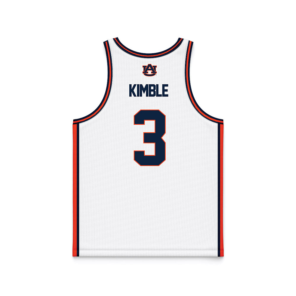 Auburn - NCAA Men's Basketball : George Kimble - White Basketball Jersey-1