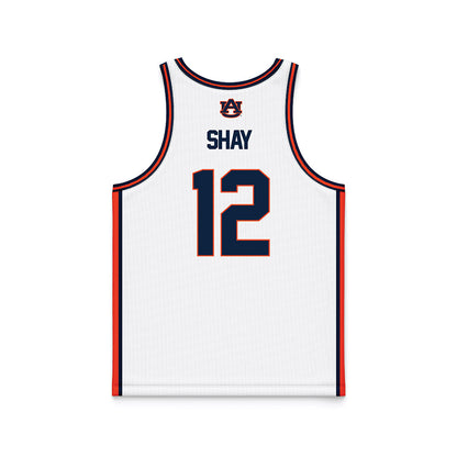Auburn - NCAA Men's Basketball : Joah Shay - White Basketball Jersey-1