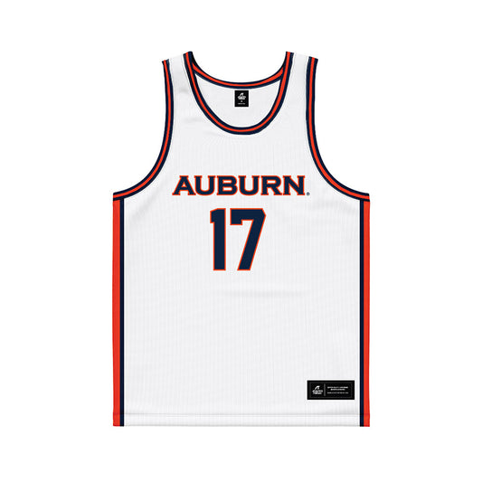 Auburn - NCAA Men's Basketball : Mantas Rubstavicius - White Basketball Jersey-0