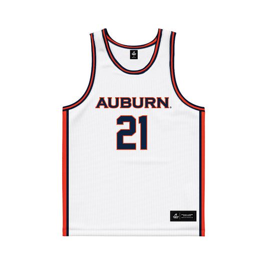 Auburn - NCAA Men's Basketball : Blake Muschalek - White Basketball Jersey-0