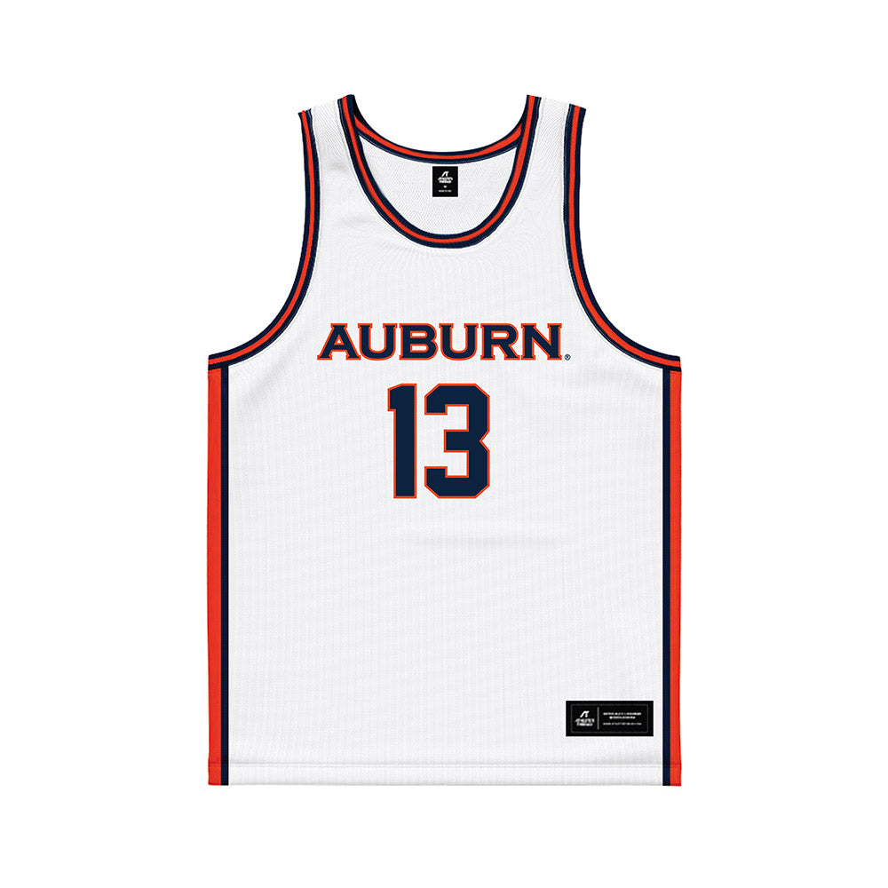 Auburn - NCAA Men's Basketball : Corey Williams - White Basketball Jersey-0