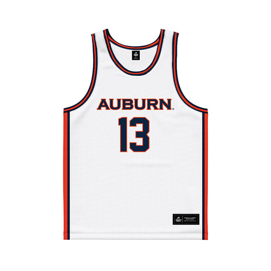Auburn - NCAA Men's Basketball : Corey Williams - White Basketball Jersey-0