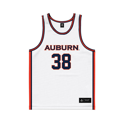 Auburn - NCAA Men's Basketball : Filip Jovic - White Basketball Jersey-0