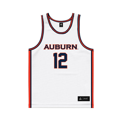 Auburn - NCAA Men's Basketball : Joah Shay - White Basketball Jersey-0